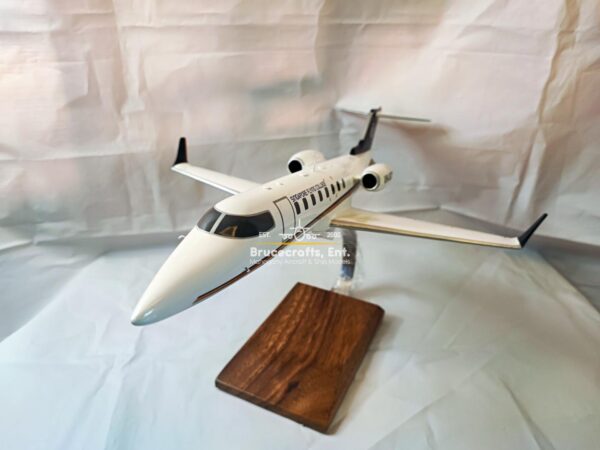 Model of Learjet 45 Singapore Fying College with detailed craftsmanship.